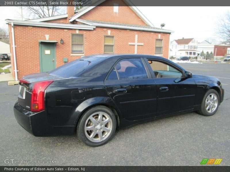 Sable Black / Ebony 2003 Cadillac CTS Sedan