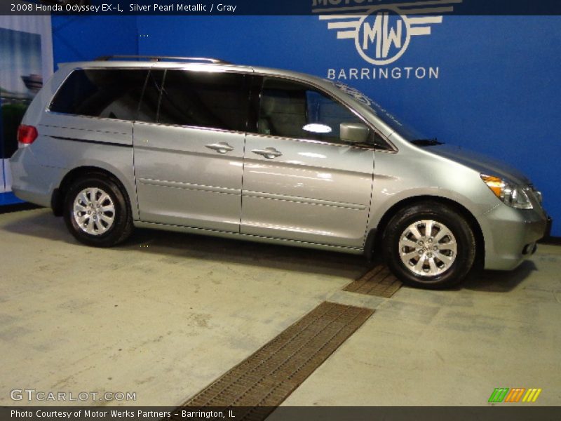 Silver Pearl Metallic / Gray 2008 Honda Odyssey EX-L