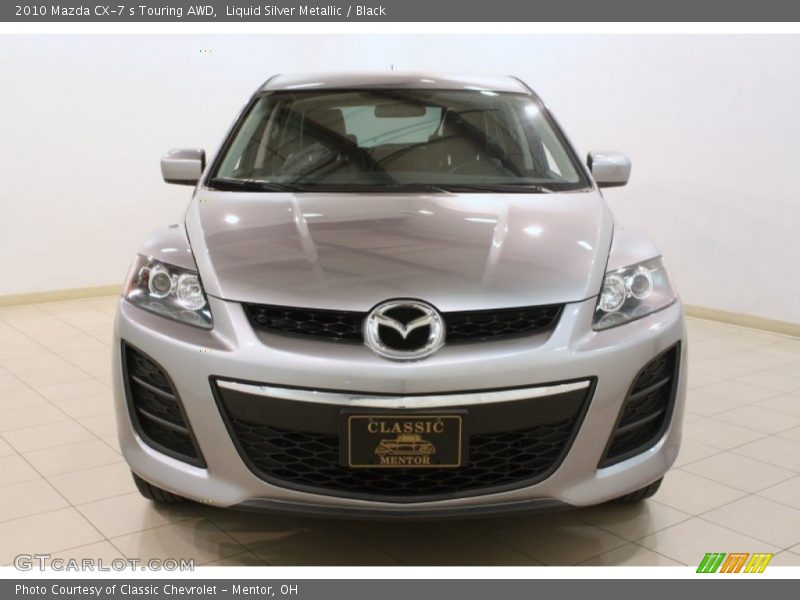 Liquid Silver Metallic / Black 2010 Mazda CX-7 s Touring AWD