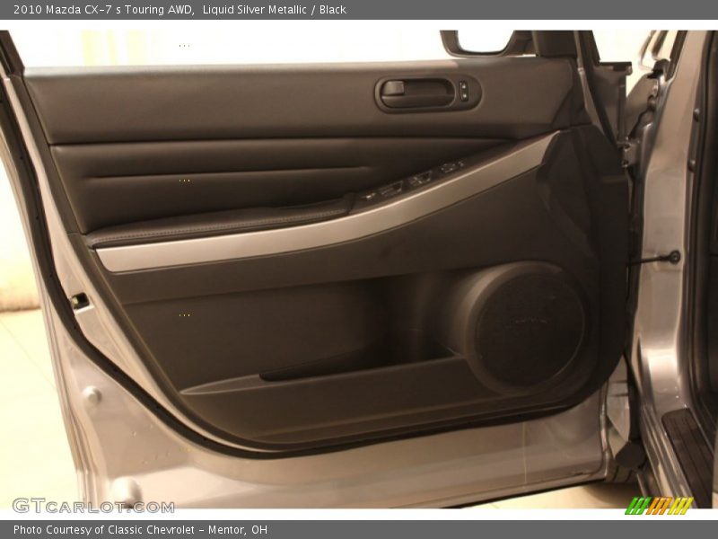 Liquid Silver Metallic / Black 2010 Mazda CX-7 s Touring AWD