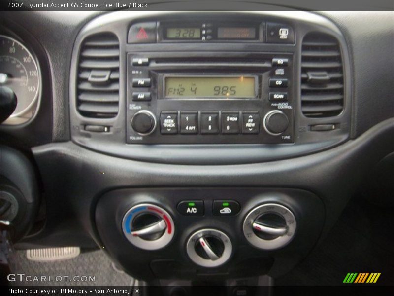 Ice Blue / Black 2007 Hyundai Accent GS Coupe