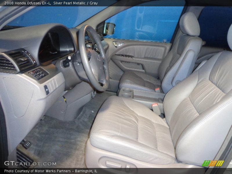 Silver Pearl Metallic / Gray 2008 Honda Odyssey EX-L