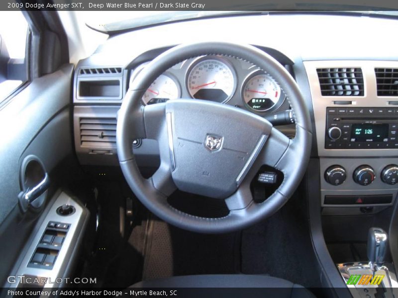 Deep Water Blue Pearl / Dark Slate Gray 2009 Dodge Avenger SXT