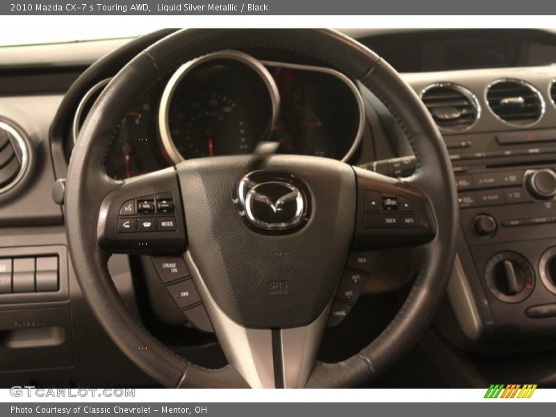Liquid Silver Metallic / Black 2010 Mazda CX-7 s Touring AWD