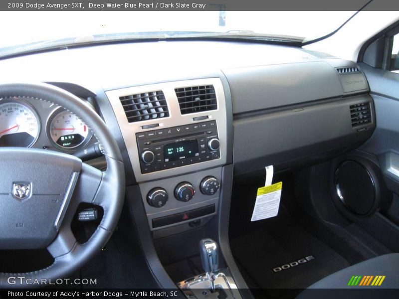 Deep Water Blue Pearl / Dark Slate Gray 2009 Dodge Avenger SXT