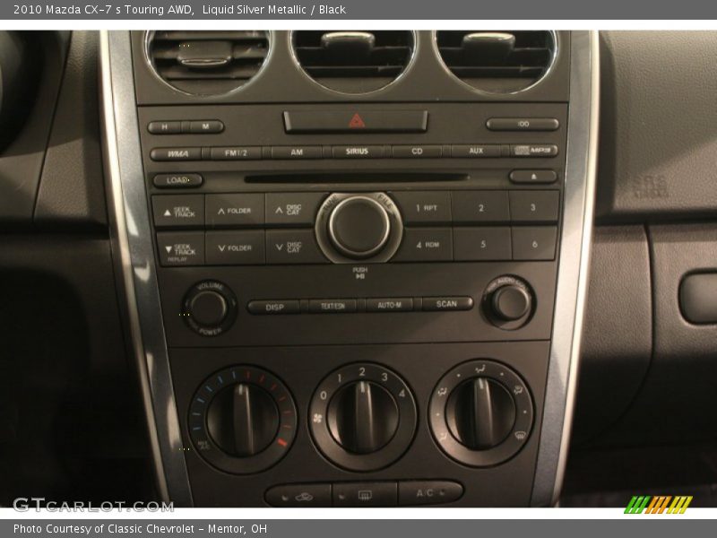 Liquid Silver Metallic / Black 2010 Mazda CX-7 s Touring AWD