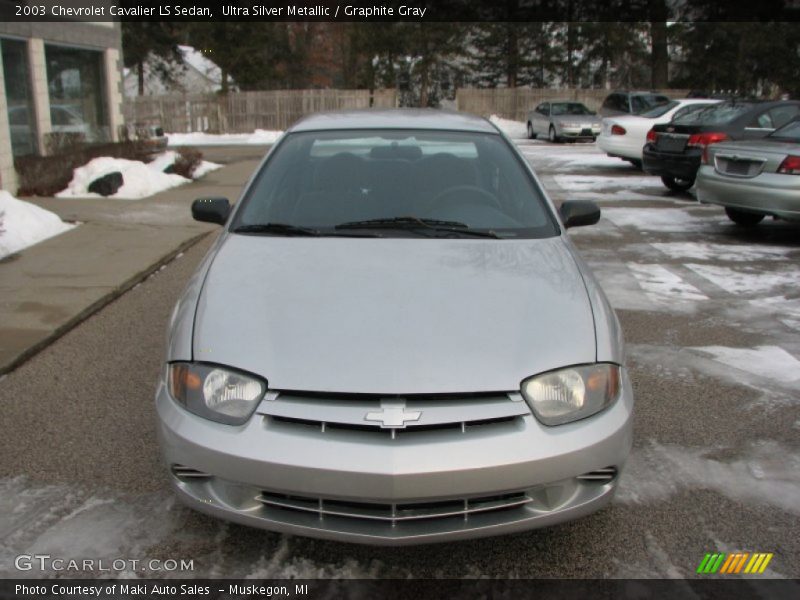 Ultra Silver Metallic / Graphite Gray 2003 Chevrolet Cavalier LS Sedan
