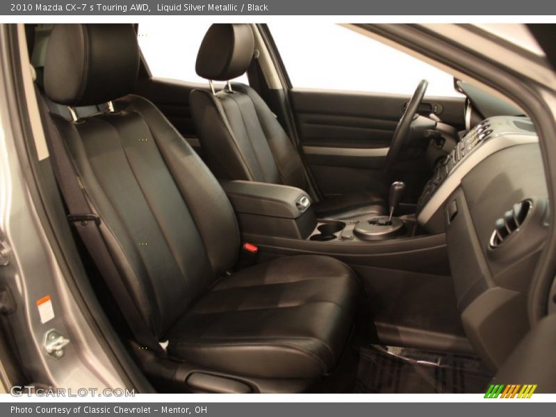 Liquid Silver Metallic / Black 2010 Mazda CX-7 s Touring AWD