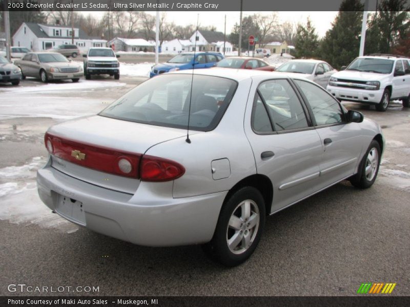 Ultra Silver Metallic / Graphite Gray 2003 Chevrolet Cavalier LS Sedan