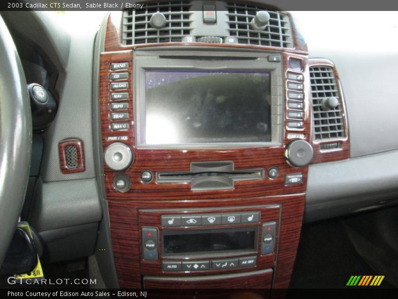 Sable Black / Ebony 2003 Cadillac CTS Sedan