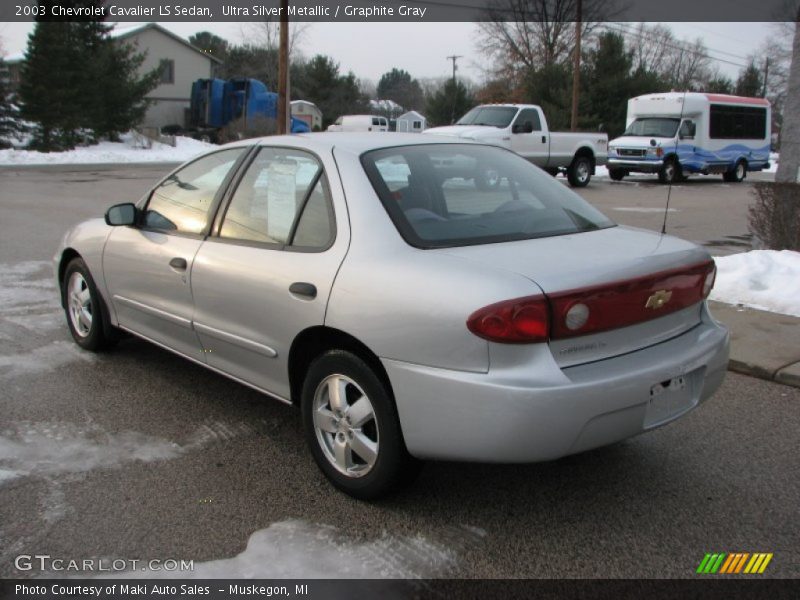 Ultra Silver Metallic / Graphite Gray 2003 Chevrolet Cavalier LS Sedan