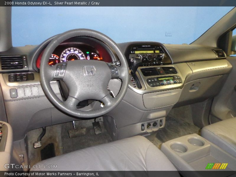 Silver Pearl Metallic / Gray 2008 Honda Odyssey EX-L