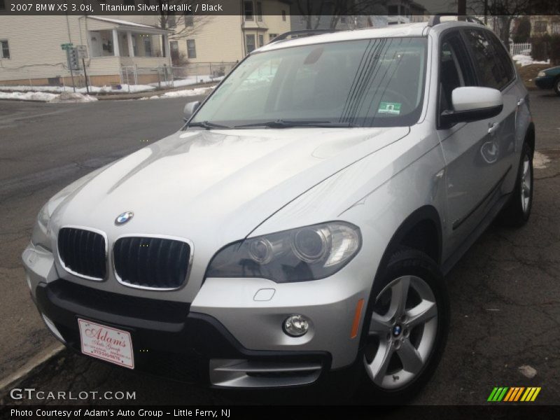 Titanium Silver Metallic / Black 2007 BMW X5 3.0si