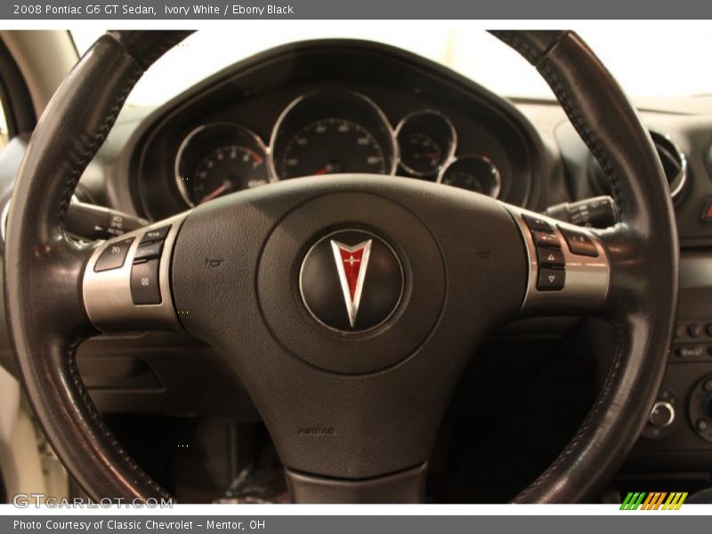 Ivory White / Ebony Black 2008 Pontiac G6 GT Sedan