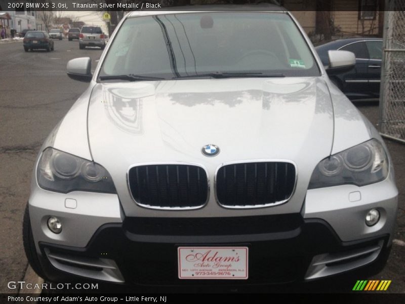 Titanium Silver Metallic / Black 2007 BMW X5 3.0si