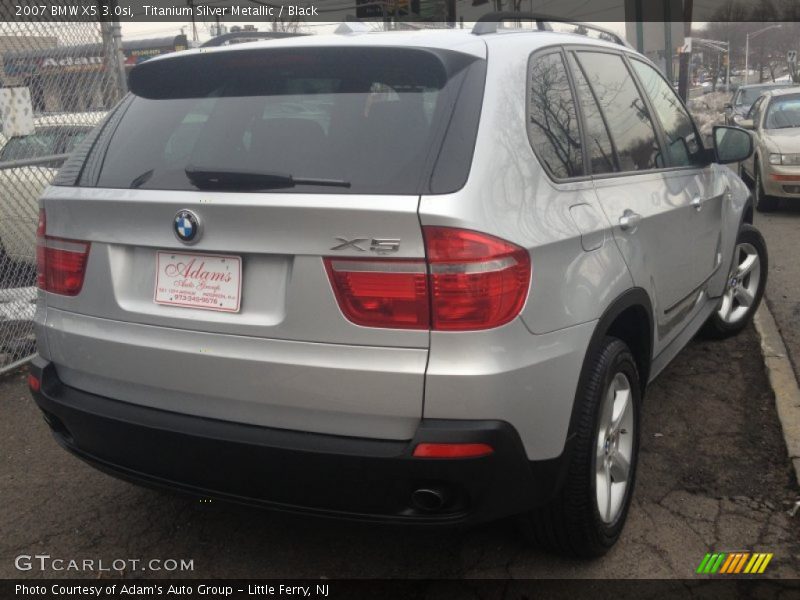 Titanium Silver Metallic / Black 2007 BMW X5 3.0si