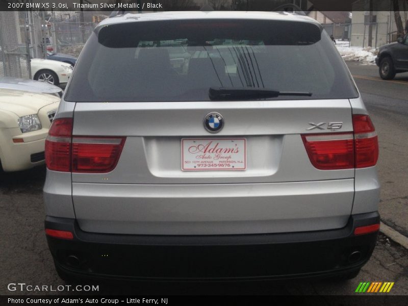 Titanium Silver Metallic / Black 2007 BMW X5 3.0si