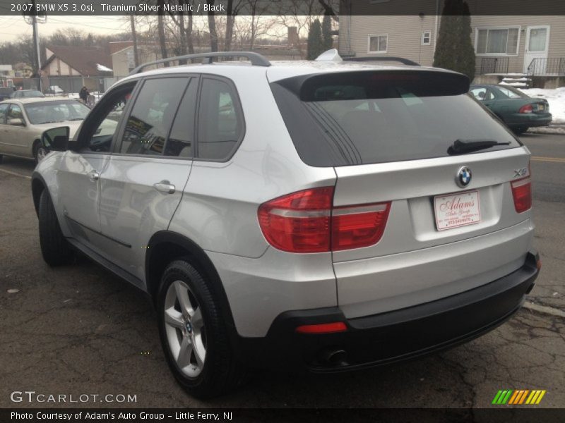 Titanium Silver Metallic / Black 2007 BMW X5 3.0si