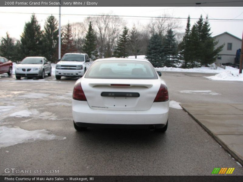 Ivory White / Ebony 2008 Pontiac Grand Prix Sedan