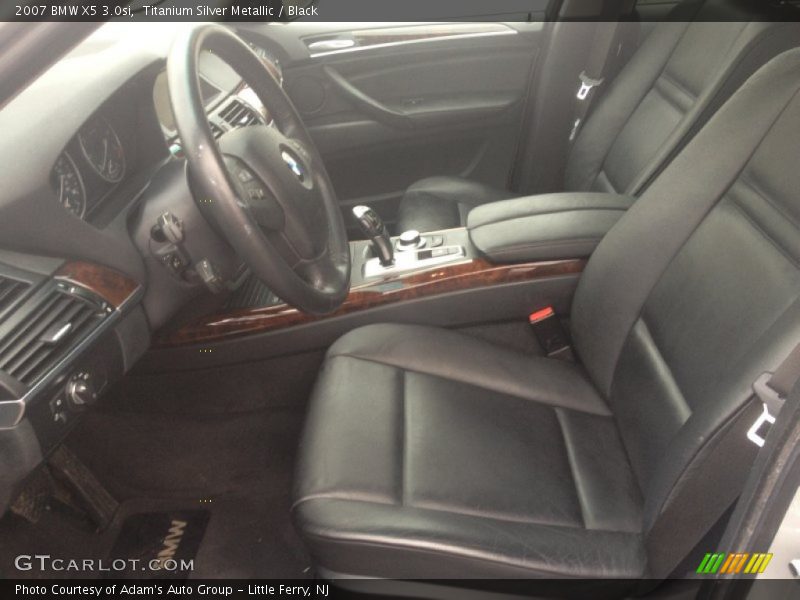 Titanium Silver Metallic / Black 2007 BMW X5 3.0si