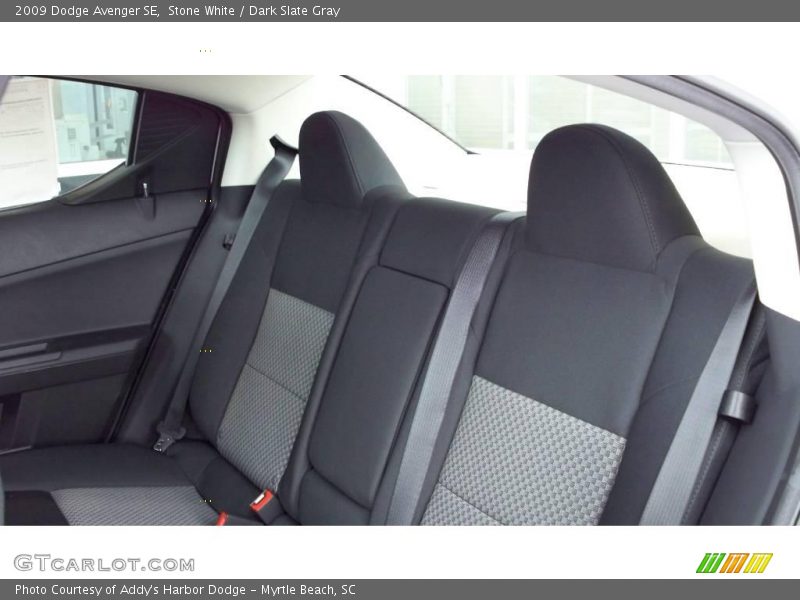 Stone White / Dark Slate Gray 2009 Dodge Avenger SE
