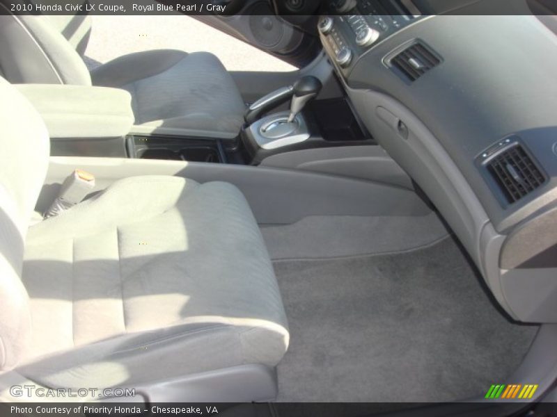 Royal Blue Pearl / Gray 2010 Honda Civic LX Coupe