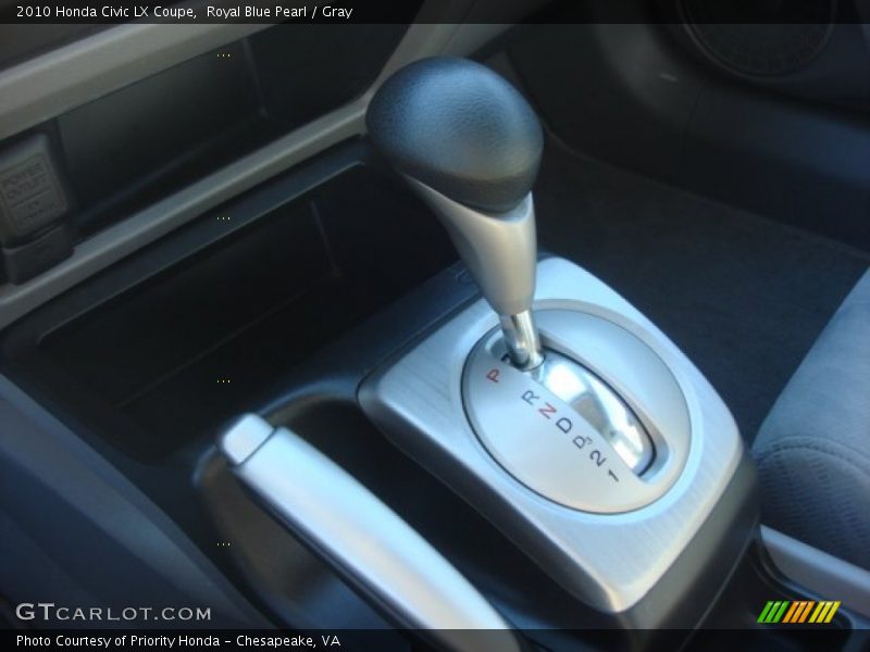 Royal Blue Pearl / Gray 2010 Honda Civic LX Coupe