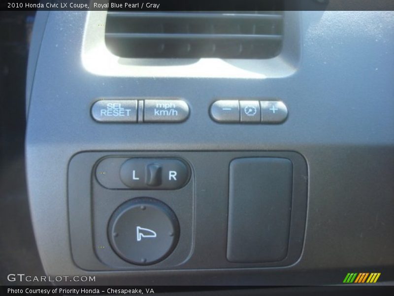 Royal Blue Pearl / Gray 2010 Honda Civic LX Coupe