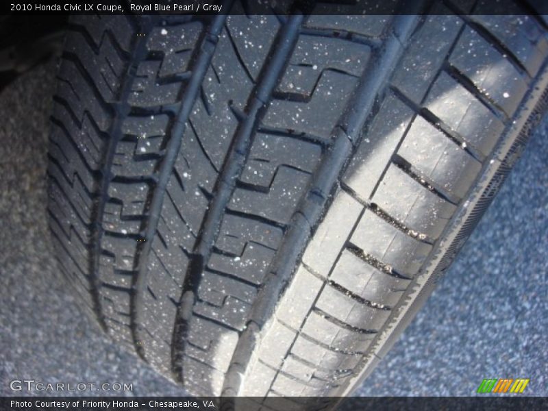 Royal Blue Pearl / Gray 2010 Honda Civic LX Coupe