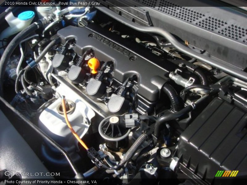 Royal Blue Pearl / Gray 2010 Honda Civic LX Coupe