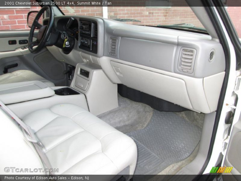 Summit White / Tan 2001 Chevrolet Suburban 2500 LT 4x4