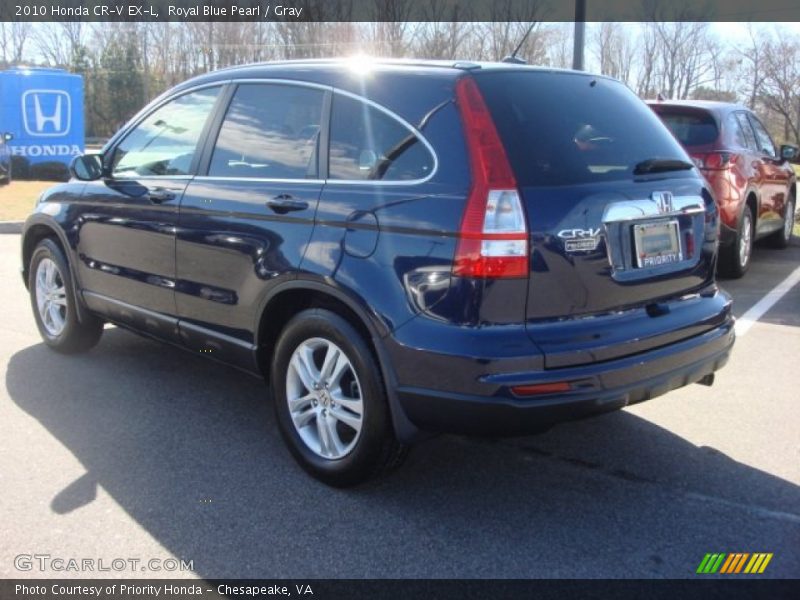 Royal Blue Pearl / Gray 2010 Honda CR-V EX-L