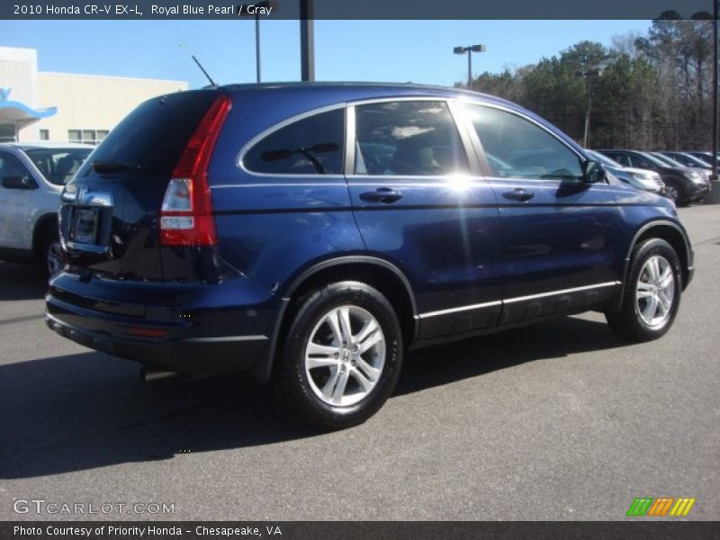 Royal Blue Pearl / Gray 2010 Honda CR-V EX-L
