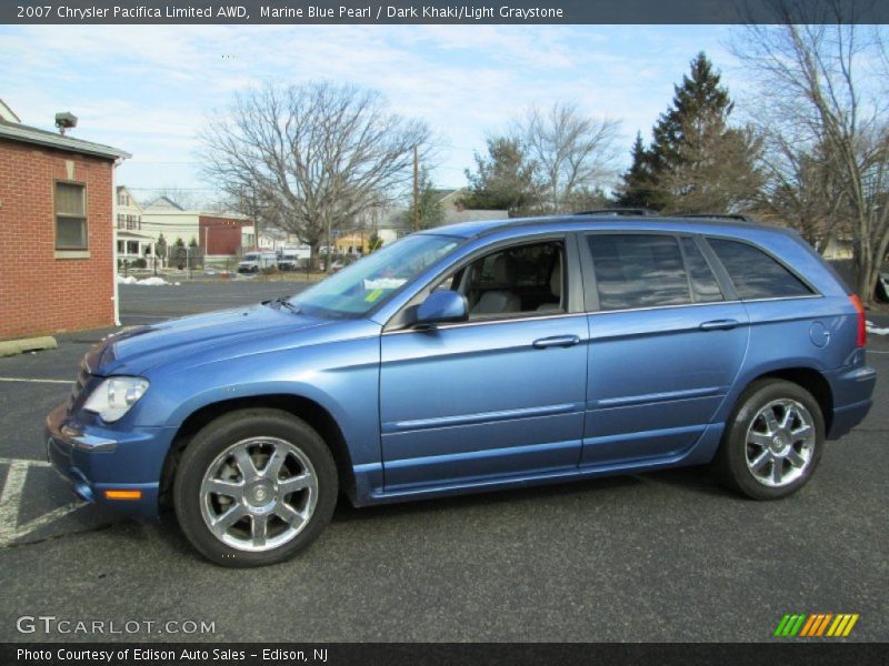 Marine Blue Pearl / Dark Khaki/Light Graystone 2007 Chrysler Pacifica Limited AWD