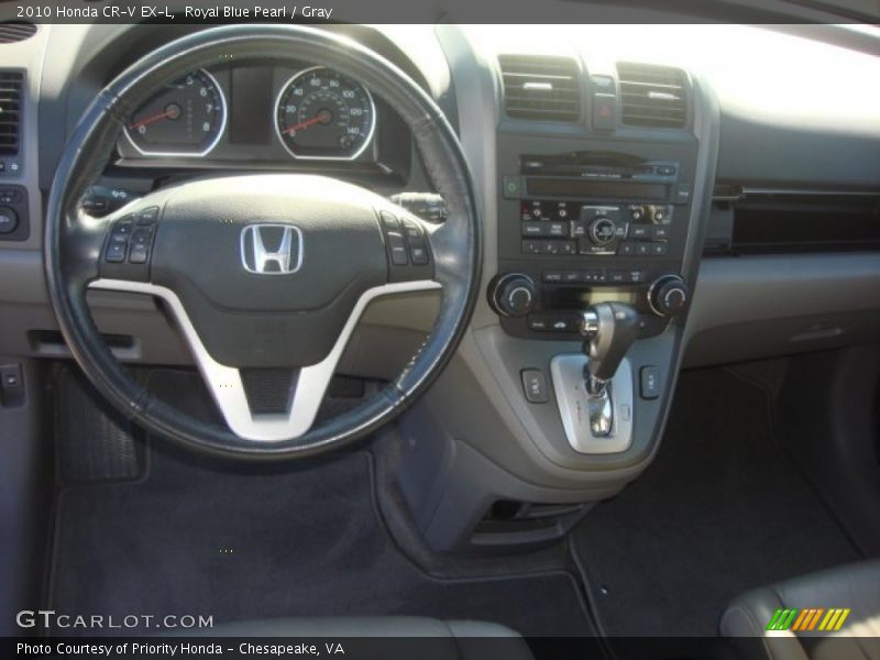 Royal Blue Pearl / Gray 2010 Honda CR-V EX-L