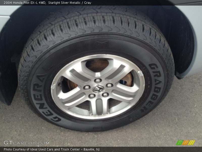 Starlight Silver Metallic / Gray 2004 Honda Pilot EX-L 4WD