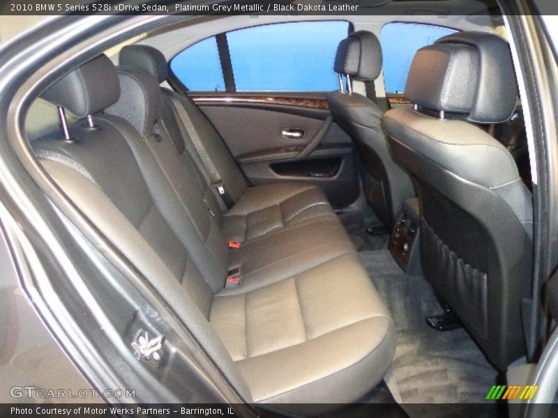 Platinum Grey Metallic / Black Dakota Leather 2010 BMW 5 Series 528i xDrive Sedan