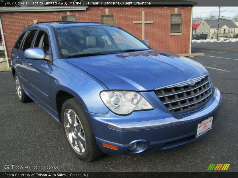Marine Blue Pearl / Dark Khaki/Light Graystone 2007 Chrysler Pacifica Limited AWD