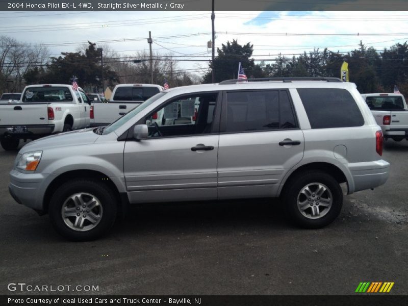 Starlight Silver Metallic / Gray 2004 Honda Pilot EX-L 4WD