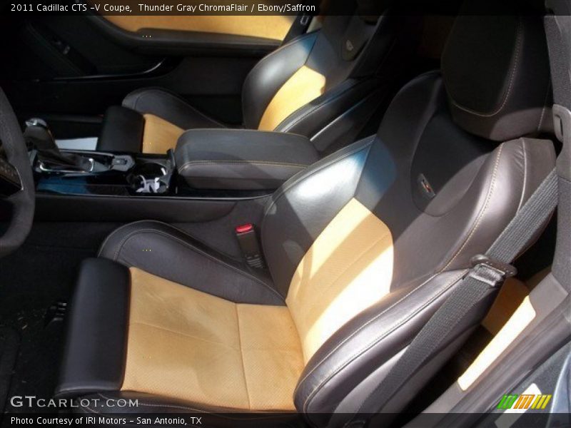  2011 CTS -V Coupe Ebony/Saffron Interior