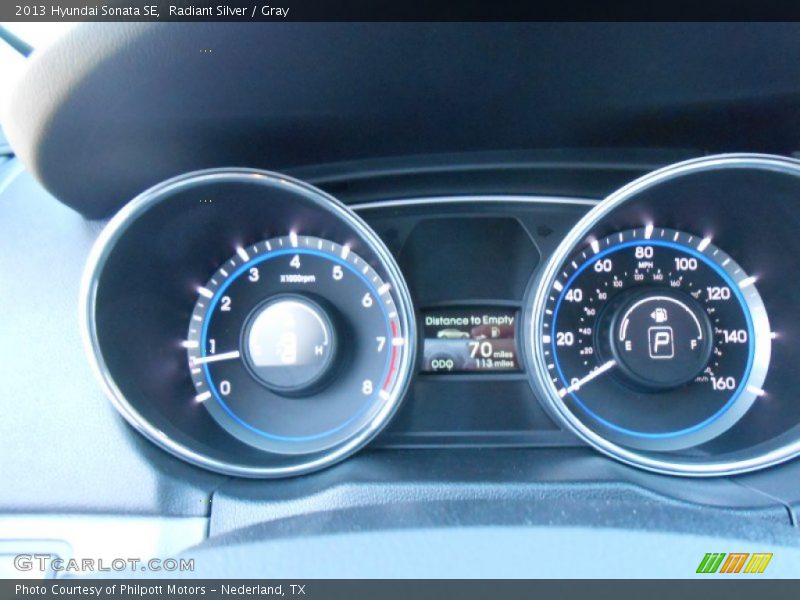 Radiant Silver / Gray 2013 Hyundai Sonata SE