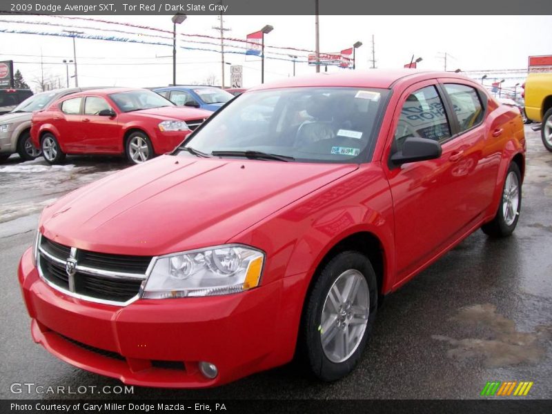 Tor Red / Dark Slate Gray 2009 Dodge Avenger SXT