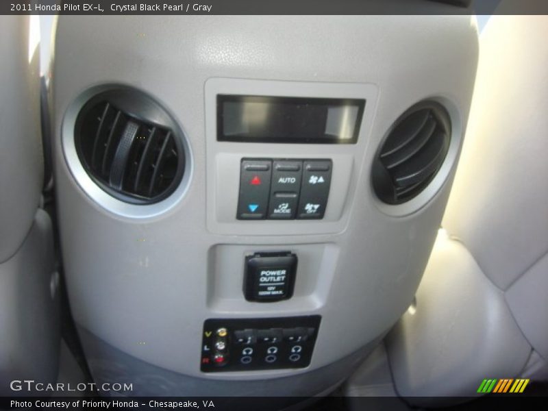 Crystal Black Pearl / Gray 2011 Honda Pilot EX-L