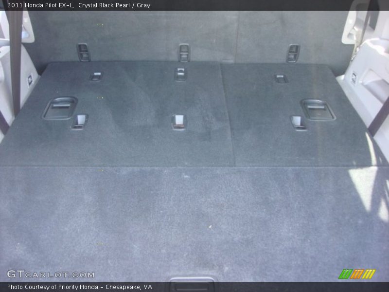 Crystal Black Pearl / Gray 2011 Honda Pilot EX-L