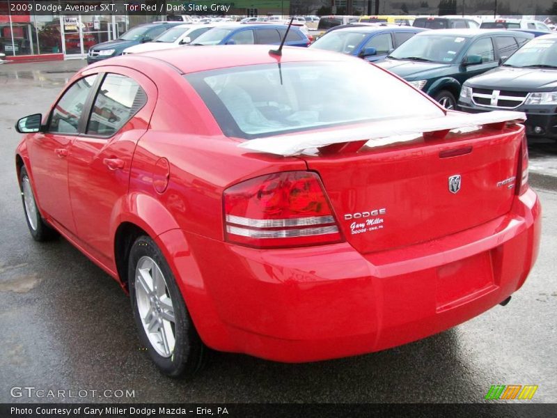 Tor Red / Dark Slate Gray 2009 Dodge Avenger SXT