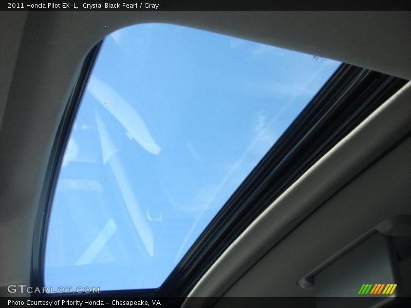Crystal Black Pearl / Gray 2011 Honda Pilot EX-L