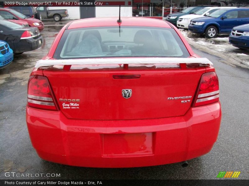 Tor Red / Dark Slate Gray 2009 Dodge Avenger SXT