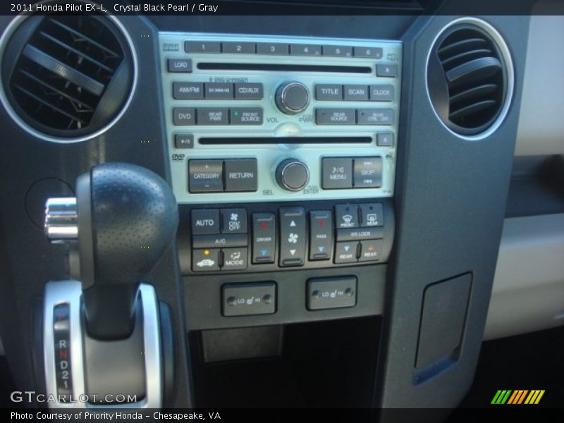 Crystal Black Pearl / Gray 2011 Honda Pilot EX-L