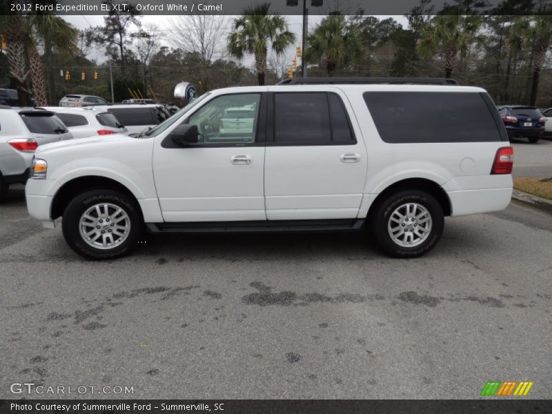 Oxford White / Camel 2012 Ford Expedition EL XLT