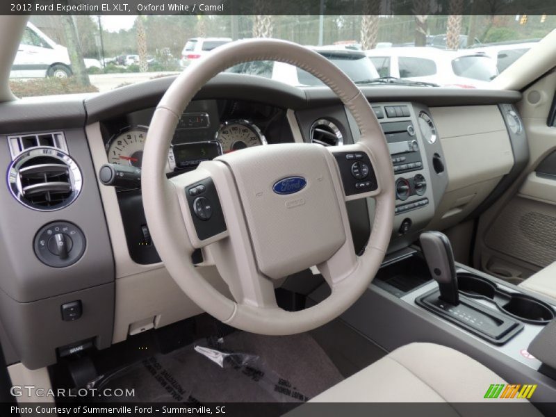 Oxford White / Camel 2012 Ford Expedition EL XLT